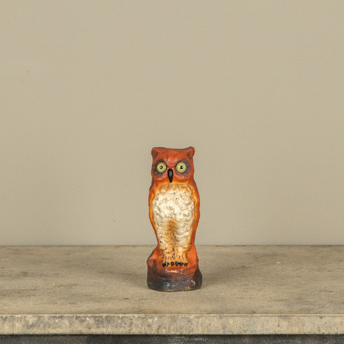 6" VINTAGE ORANGE OWL
