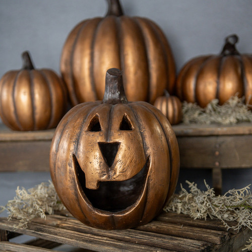 11" GOLD BIG MOUTH PUMPKIN