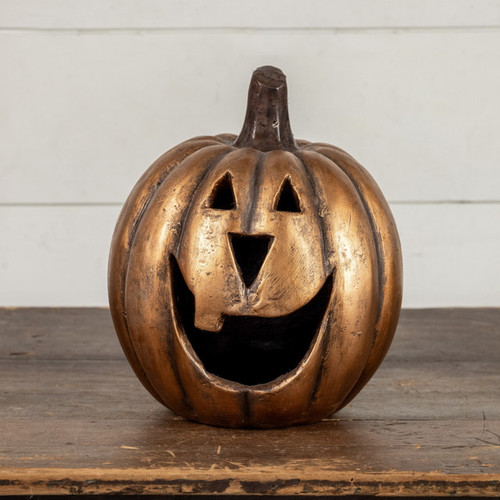 11" GOLD BIG MOUTH PUMPKIN