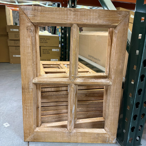 20"H X 14.75"W  WOOD WINDOW