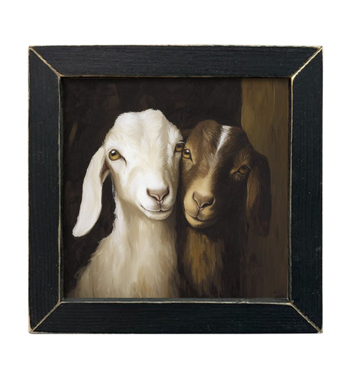 HMK1159L Rustic Goat Pair