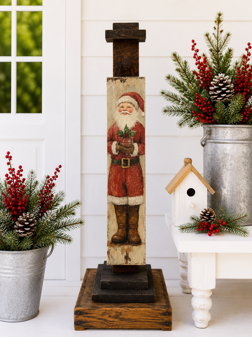 HMK1209P Vintage Santa Porch Sign