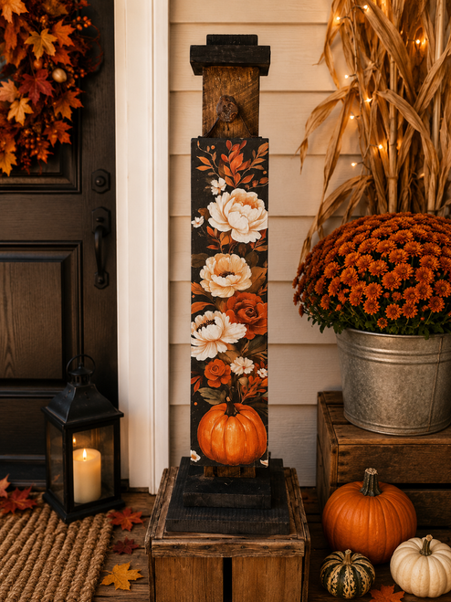 HMK1225P Grand Fall Floral Porch Sign