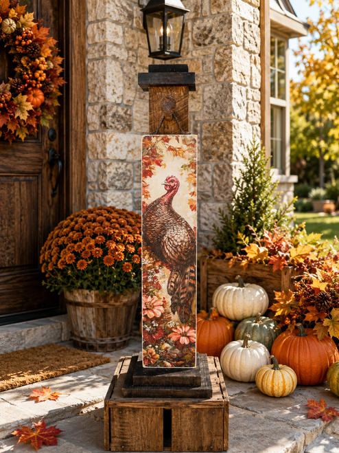 HMK1230P Fall Turkey Porch Sign