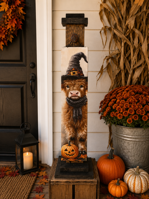 HMK1236P Witch Highland Porch Sign