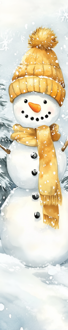 HMK1238P Golden Snowman Porch Sign
