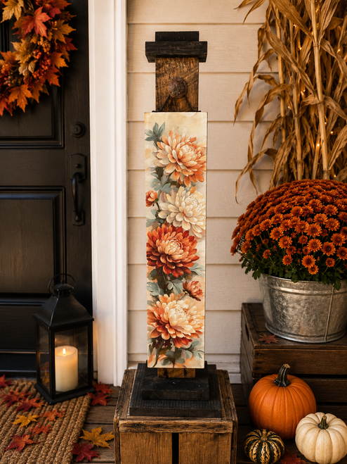 HMK1246P Autumn Mums Porch Sign