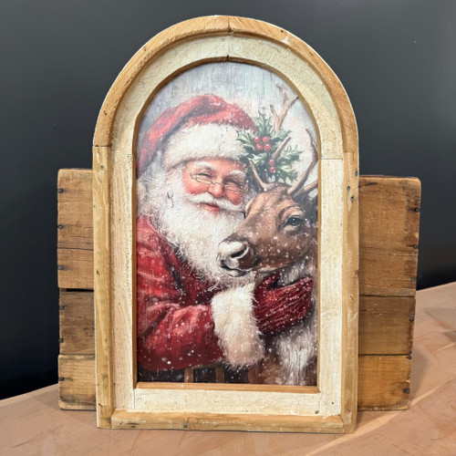 HMK1261A Santa Reindeer Arch Frame