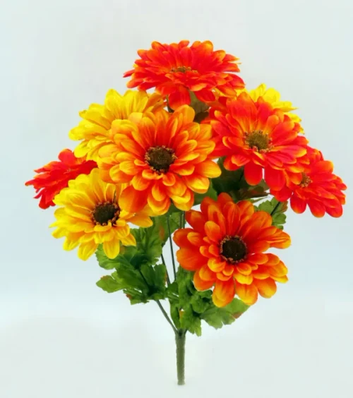 BUSH ZINNIA 18" ORANGE/YELLOW