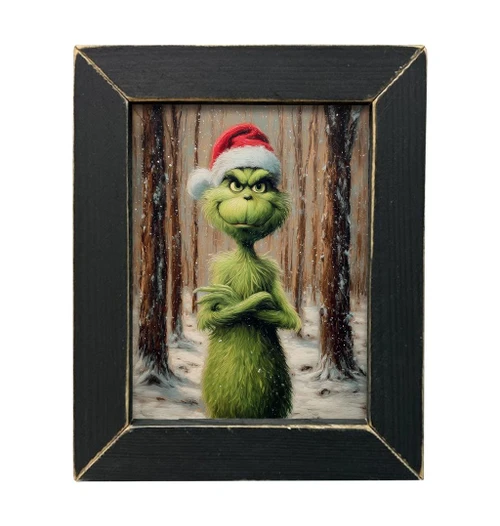 HMK1297L Grinchly Painting in the Woods