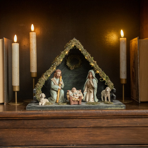 LIGHTED TABLETOP NATIVITY