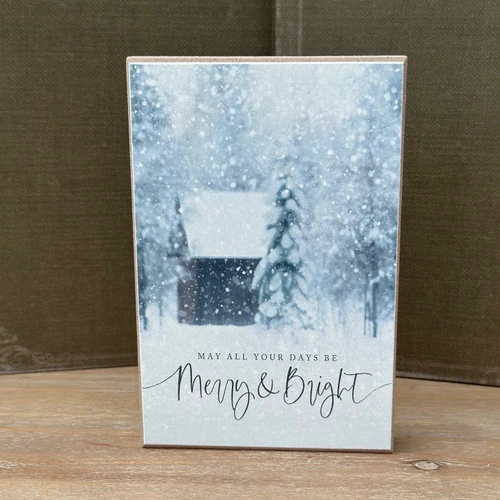 LUX1288 Merry & Bright Cabin Block