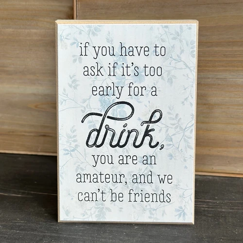 LUX1334 Amateurs Not Welcome Block