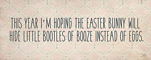 LUX1327 Boozy Bunny Wishes Block