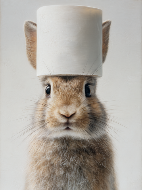 HMK1429B Bunny Bathroom Block