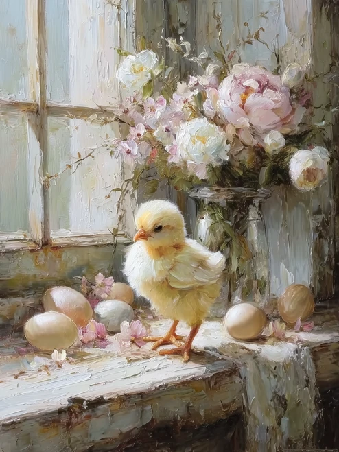 HMK1436L Chick Hatched Portrait