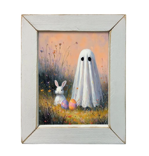 HMK1440L Ghost and Bunny Friend Portrait