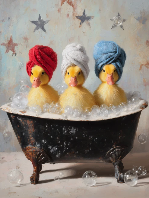 HMK1452B Patriotic Bathtub Block