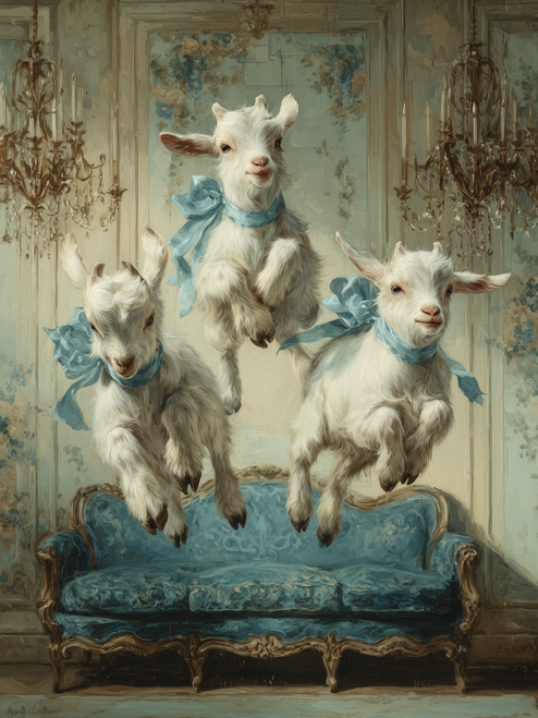 HMK1463B Heirloom Goats Block