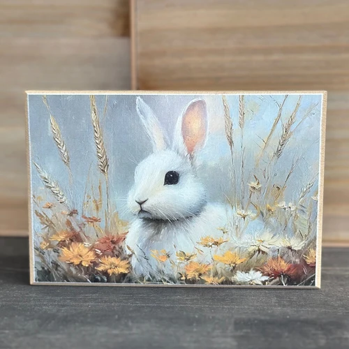HMK1474B Wildflower Bunny Nest Block