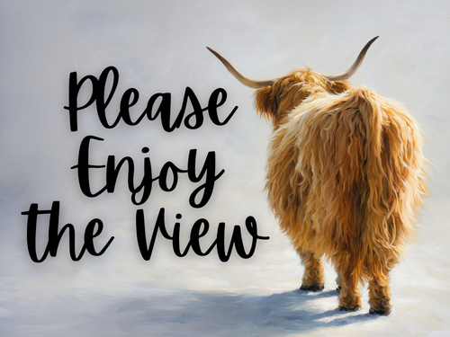 HMK1477B Please Enjoy the View Block