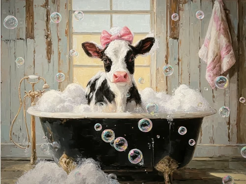 HMK1481L Bubble Bath Heifer