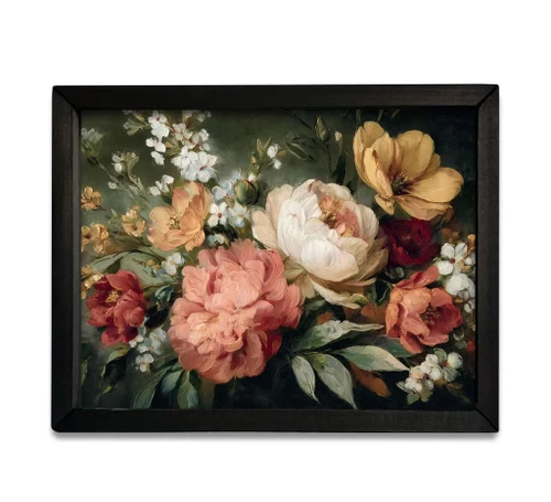 HMK1486 Vintage Peonies Box Frame