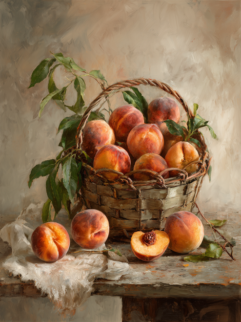 HMK1500B Basket of Peaches Block