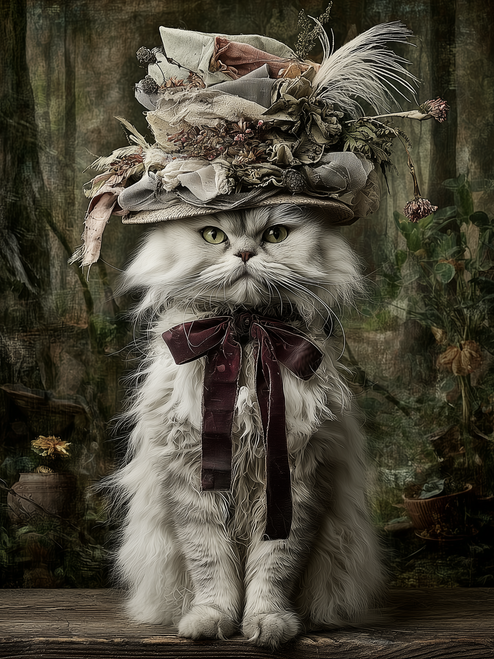 HMK1511 Heirloom Persian Cat Box Frame