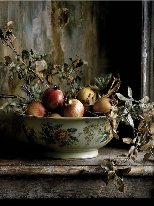 HMK1522 Heirloom Pomegranates Box Frame