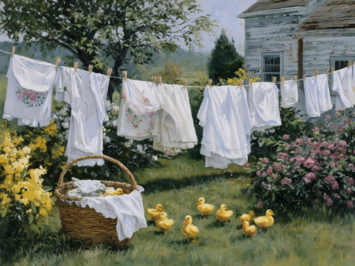 HMK1530L Farmhouse Laundry Ducklings