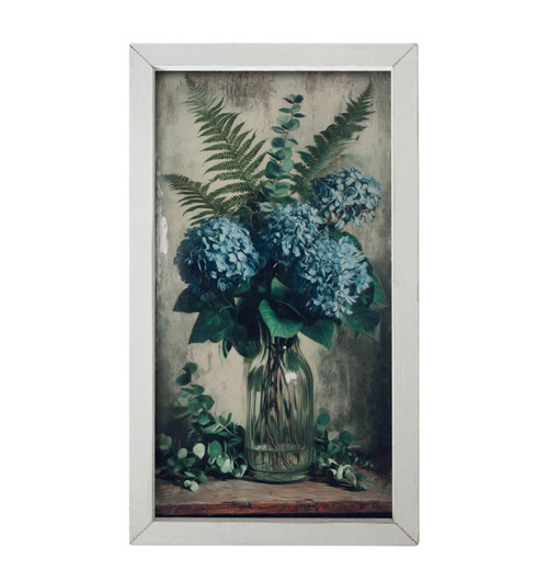 HMK1536L Vintage Blue Florals