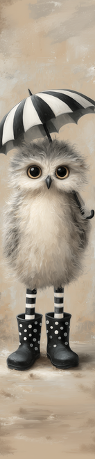 HMK1552P Spring Owl Porch Sign