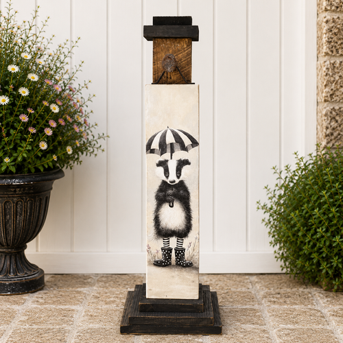 HMK1553P Spring Skunk Porch Sign