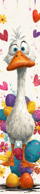 HMK1554P Spring Ducky Porch Sign