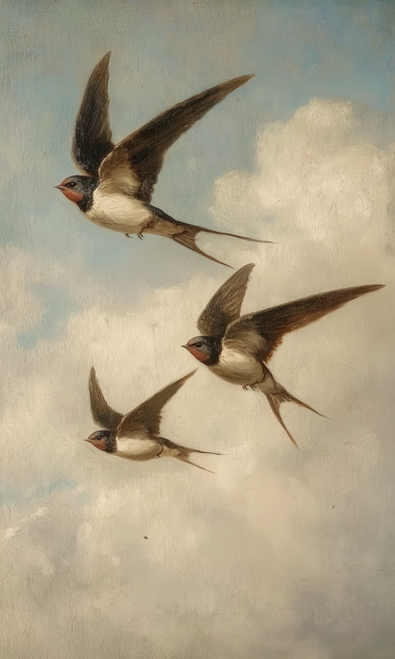 HMK1576A Vintage Swallows Arch Frame