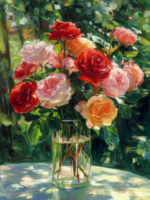 HMK1325 Spring Jar of Florals Box Frame