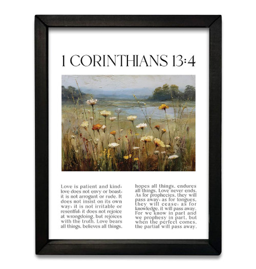 LUX1349 1 Corinthians 13:4 Box Frame