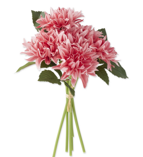 12 Inch Rose Real Touch Dahlia Bundle (6 Stems)