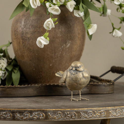 4IN GOLD STANDING BIRD
