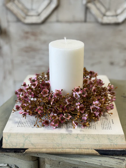 3" Emmeline Candle Ring - Heather