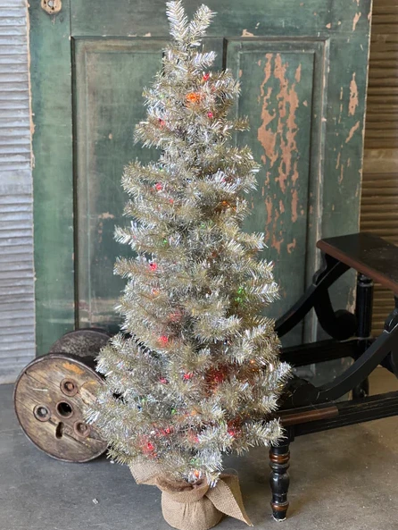 48"  Tinsel Tree, Pre-Lit | Multi