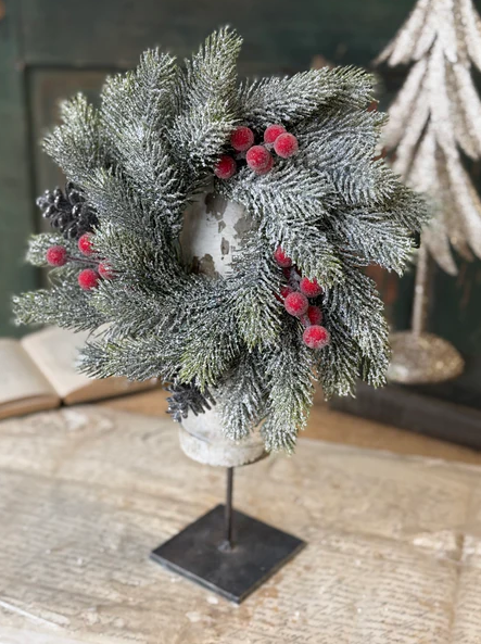 4" Frostwhisper Fir Candle Ring