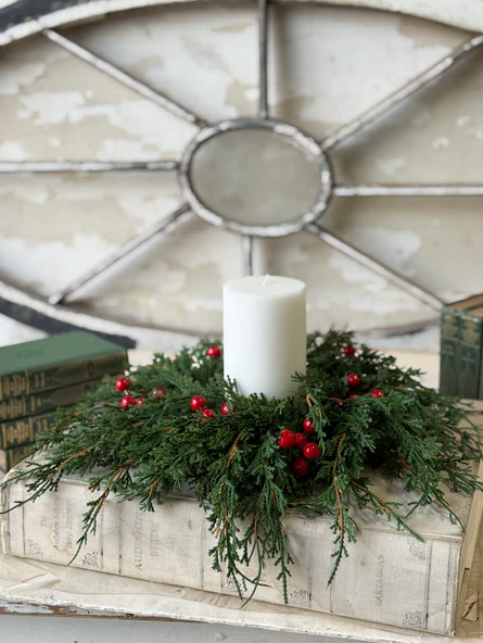 4" Emerald Celebration Candle Ring