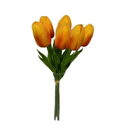 TULIP BUNDLE 15.75IN ORANGE