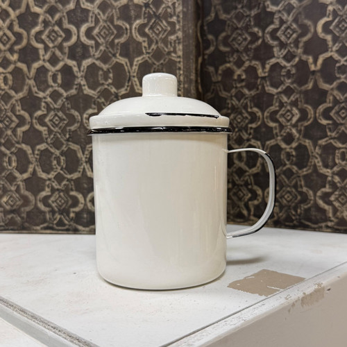 Enamel Mug w/ Lid