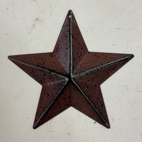 3.5in Barn Star Burgundy