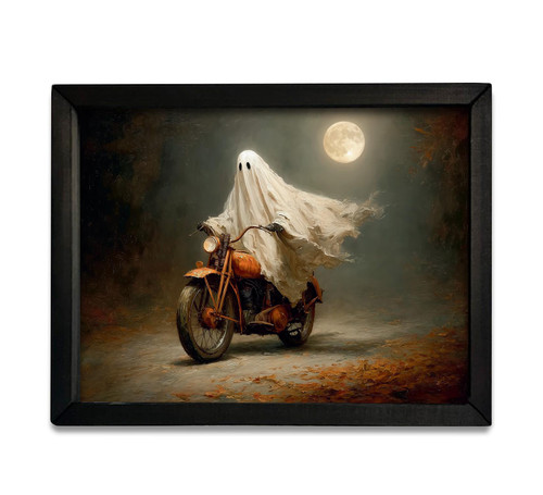 HMK1304 GHOST ON MOTORCYCLE BOX FRAME