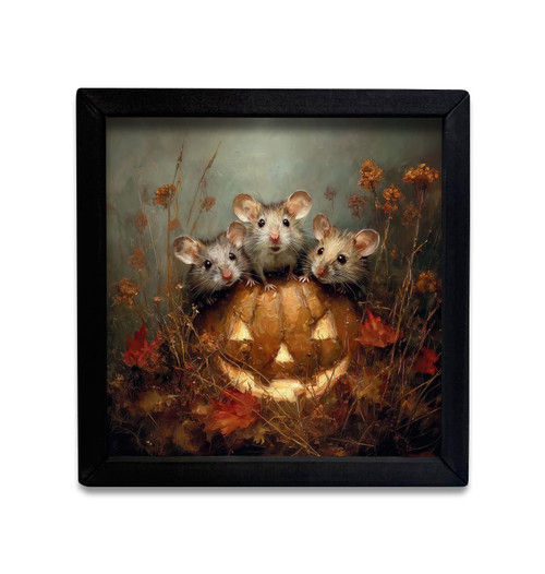 HMK1314 THREE LITTLE MICE FALL BOX FRAME