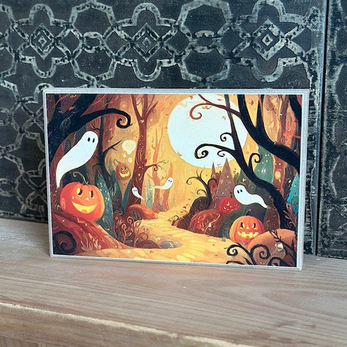 HMK1368B WHIMSICAL HALLOWEEN 4X6 BLOCK